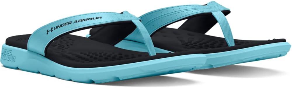 imageUnder Armour Womens Ignite Pro Marbella Flip Flop Slide Sandal400 Sky BlueSky BlueBlack