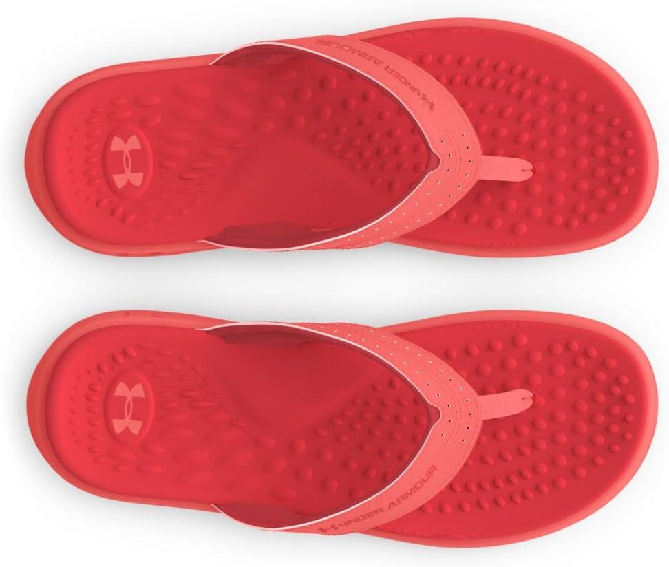 imageUnder Armour Womens Ignite Pro Marbella Flip Flop Slide Sandal602 CohoCohoRed Solstice