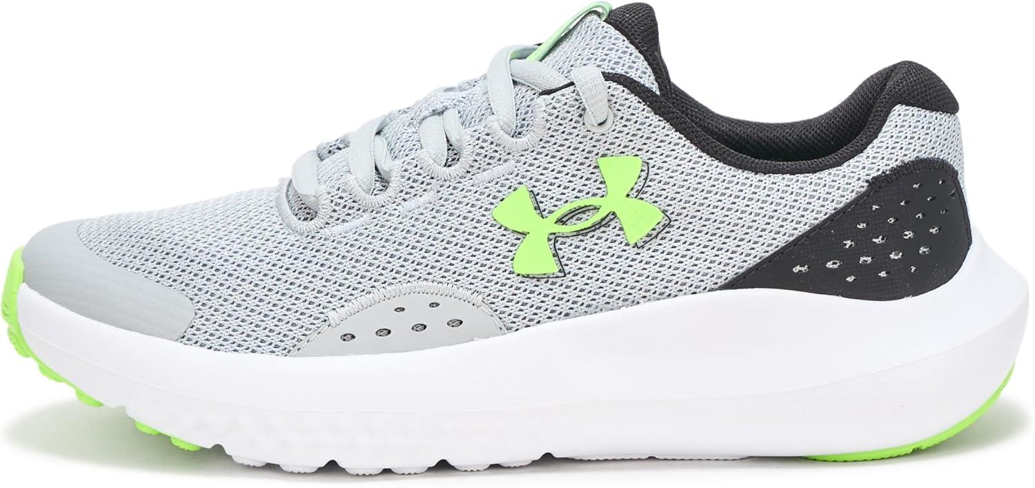 imageUnder Armour boys unisexchild Grade School Surge 4012 Mod GrayBlackHyper Green