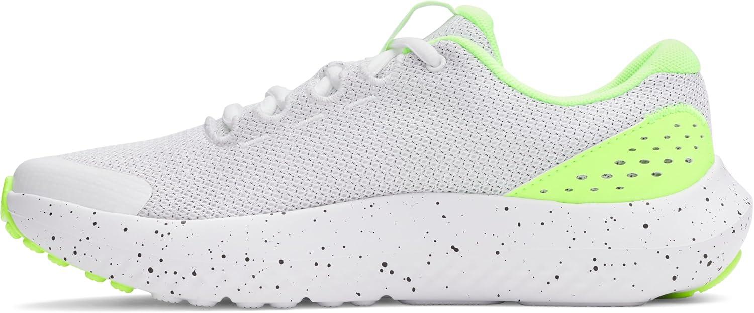 imageUnder Armour boys unisexchild Grade School Surge 4104 WhiteHyper GreenBlack