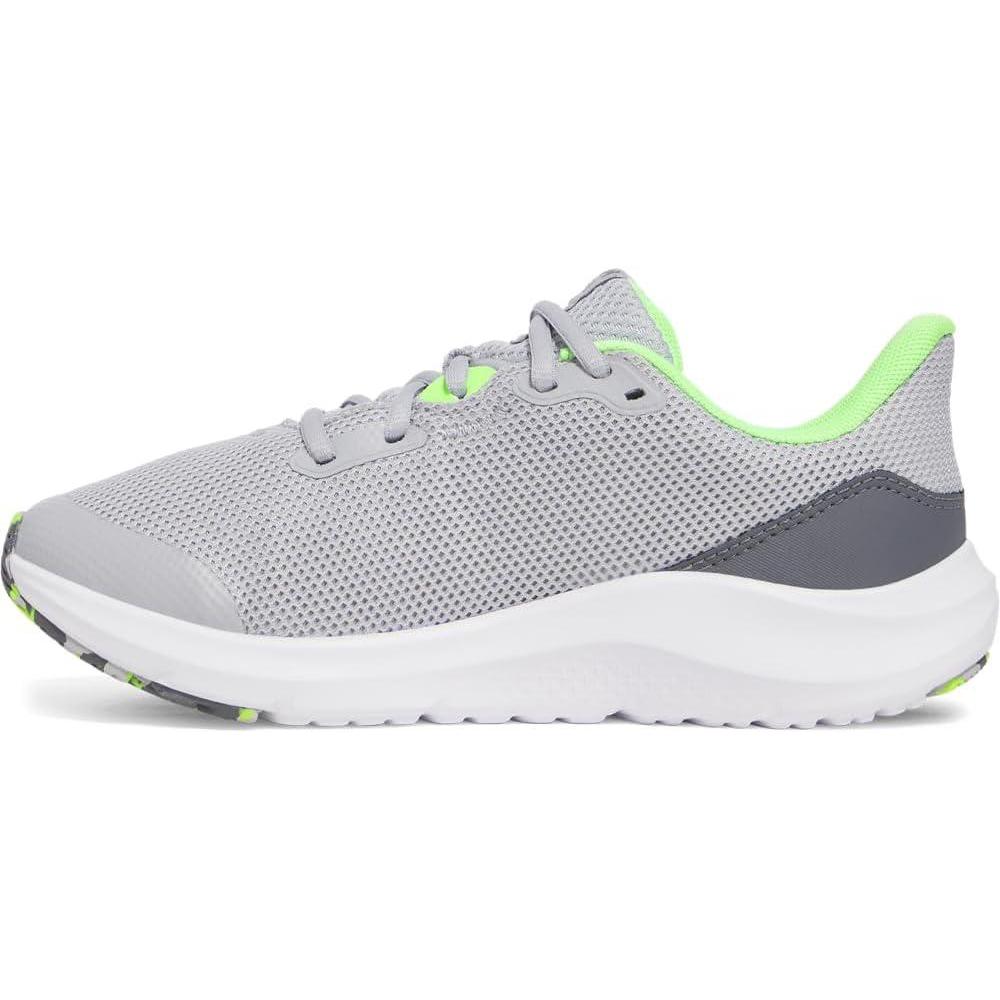 imageUnder Armour Boys Grade School Pursuit 4 Sneaker011 Mod GrayCastlerockHyper Green