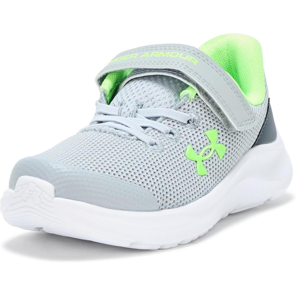 imageUnder Armour Boys Pre School Pursuit 4 Alternate Closure Sneaker011 Mod GrayCastlerockHyper Green