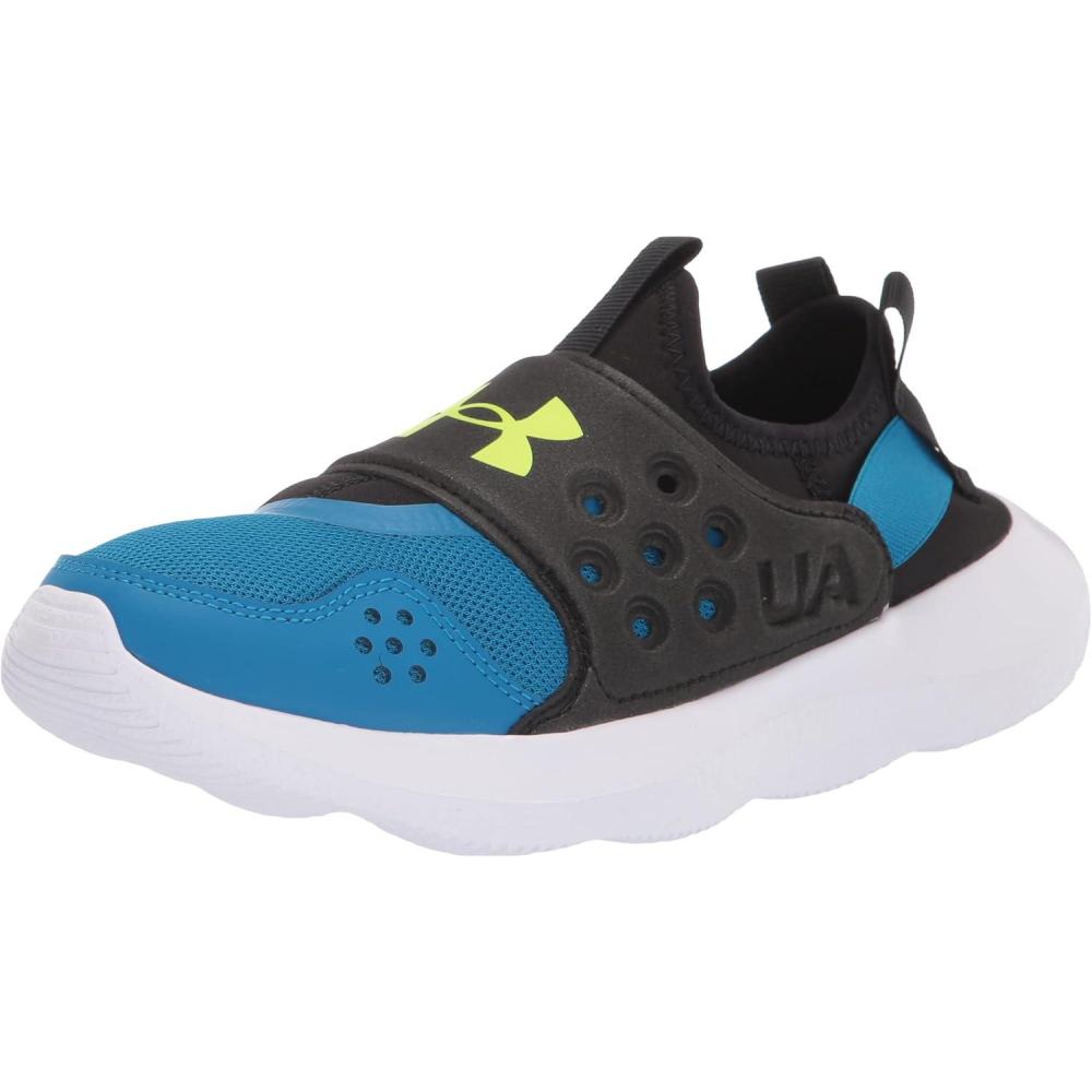 imageUnder Armour Child Runplay Running ShoeCruise Blue 402Highvis Yellow