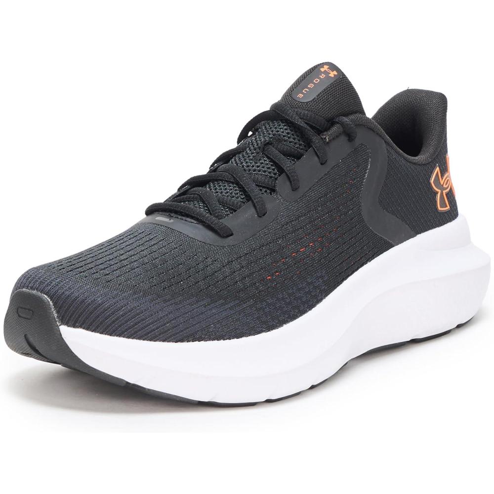 imageUnder Armour Mens Charged Rogue 5 Sneaker003 BlackBlackBlaze Orange
