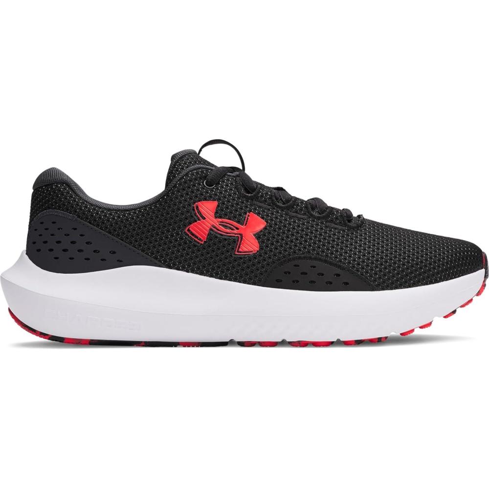 imageUnder Armour Mens Charged Surge 4 Sneaker005 BlackAnthraciteRacer Red