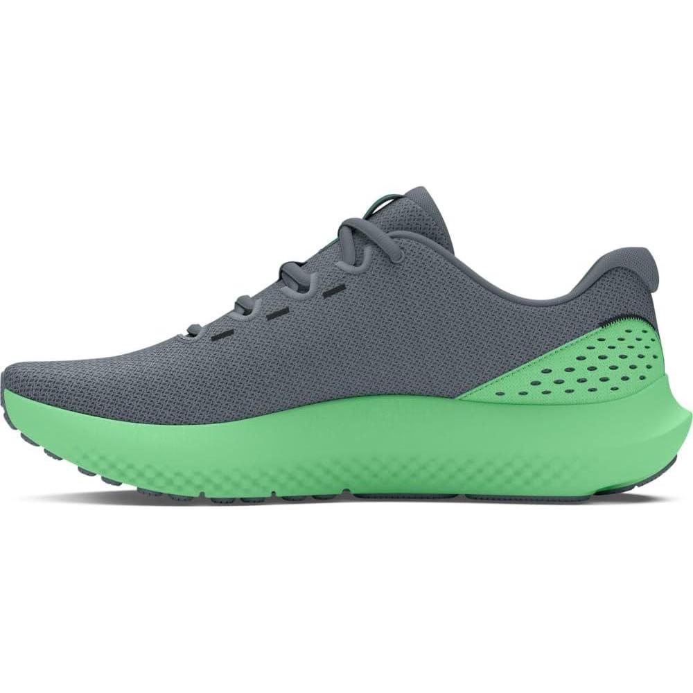 imageUnder Armour Mens Charged Surge 4 Sneaker103 GravelMatrix GreenVapor Green