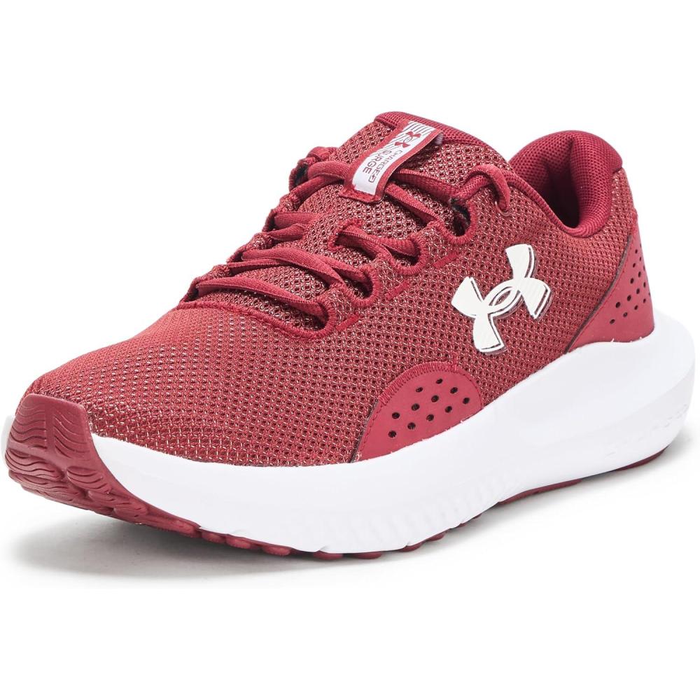 imageUnder Armour Mens Charged Surge 4 Sneaker625 CardinalCardinalWhite
