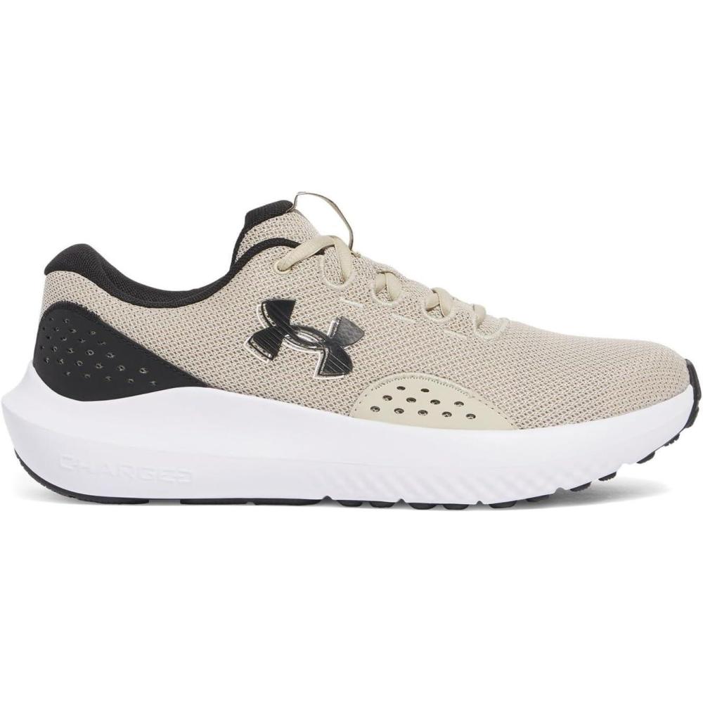 imageUnder Armour Mens Charged Surge 4 SneakerKhaki BaseBlackBlack