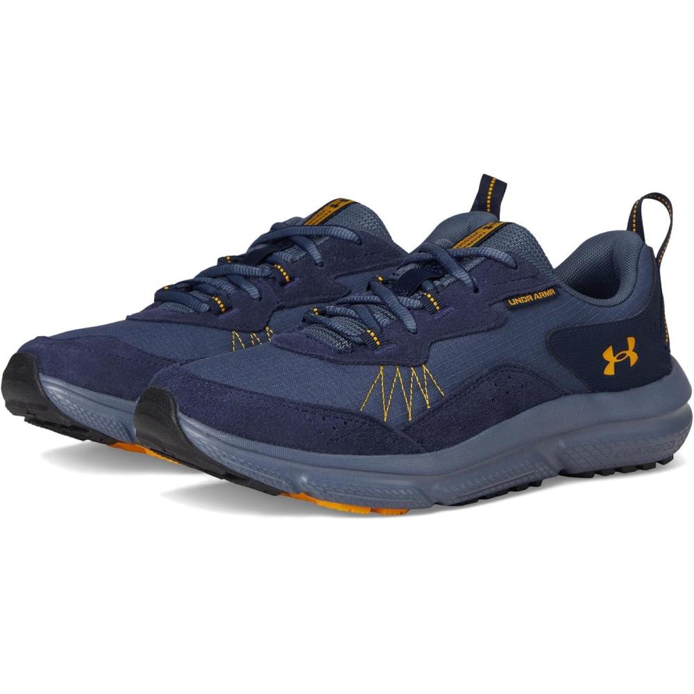 imageUnder Armour Mens Charged Verssert 2 Sneaker044 Downpour GrayMidnight NavyCampus Gold
