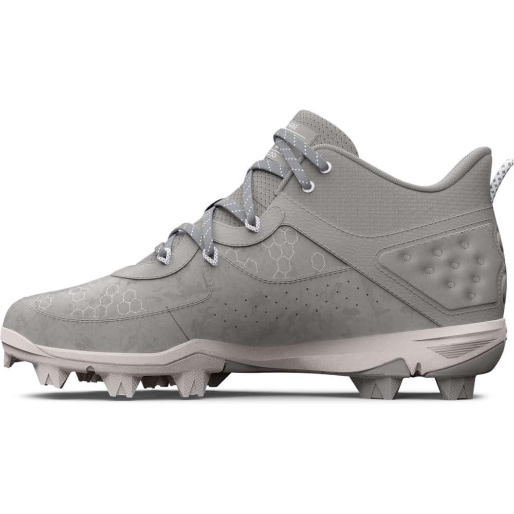 imageUnder Armour Mens Harper 8 Mid Rm Baseball Shoe101 Baseball GrayBaseball GrayHalo Gray