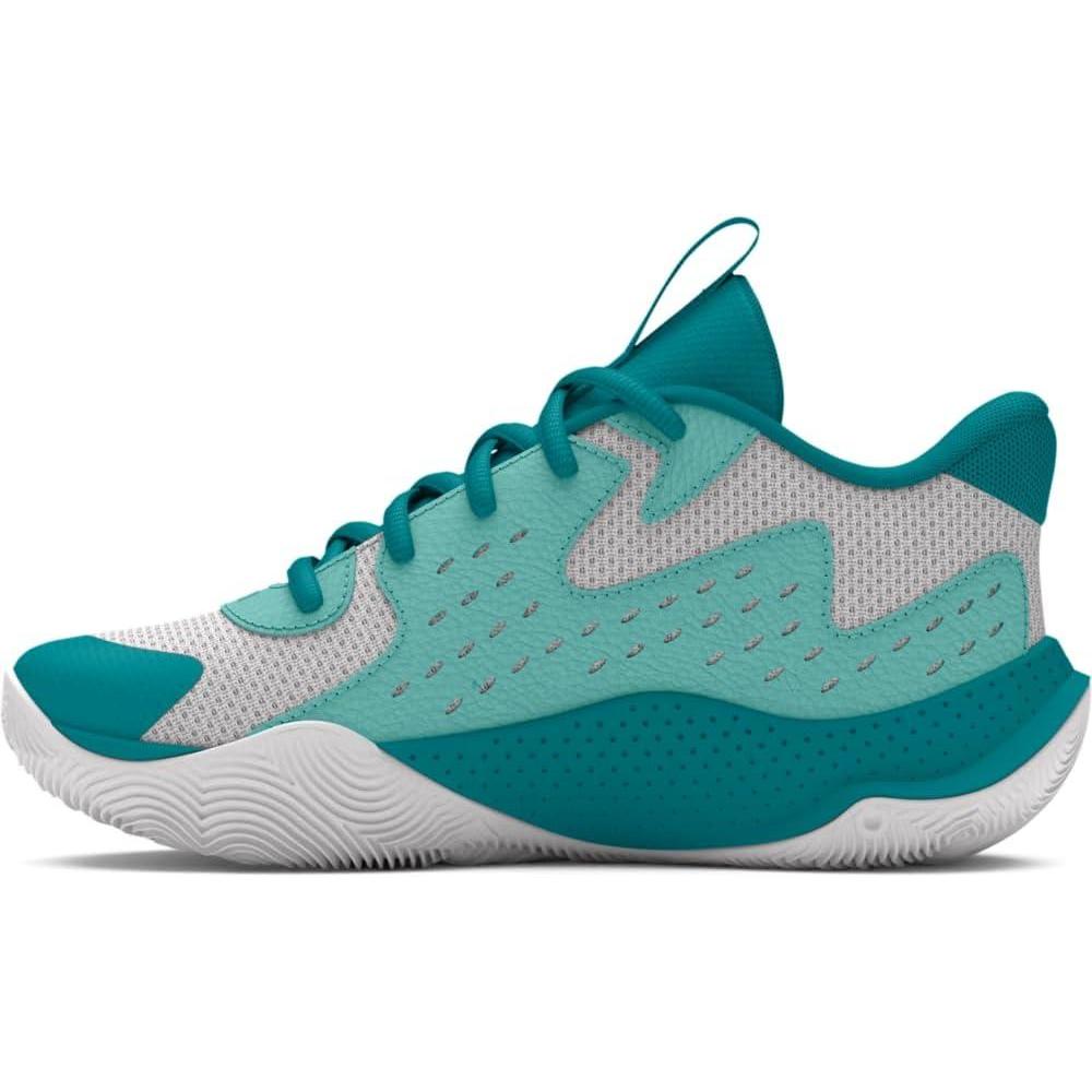 imageUnder Armour UnisexChild Pre School Jet 23103 Distant GrayCircuit TealMetallic Gold