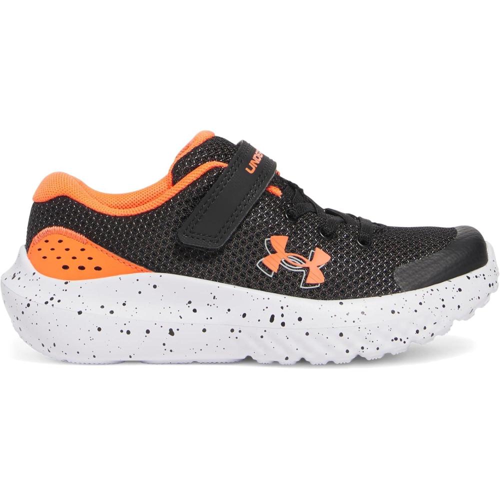 imageUnder Armour UnisexChild Pre School Surge 4 Alternate Closure Running Shoe005 BlackAres RedAres Red