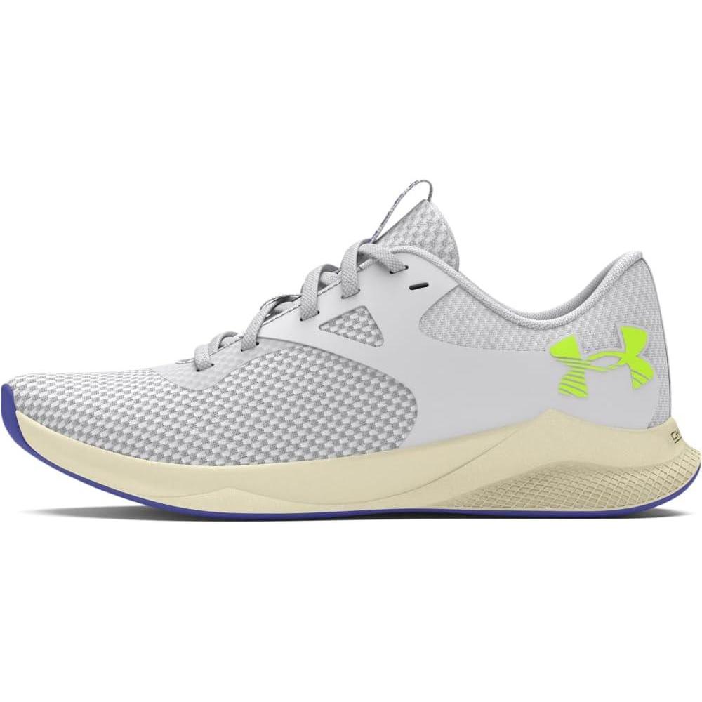 imageUnder Armour Womens Charged Aurora 2 Cross Trainer104 Halo GraySiltHighvis Yellow