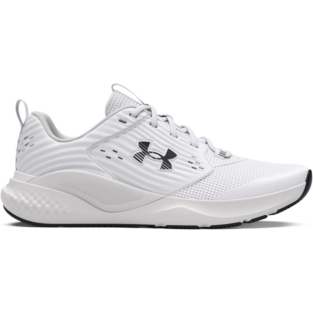 imageUnder Armour Womens Charged Commit Trainer 4 Shoes100 WhiteDistant GrayBlack