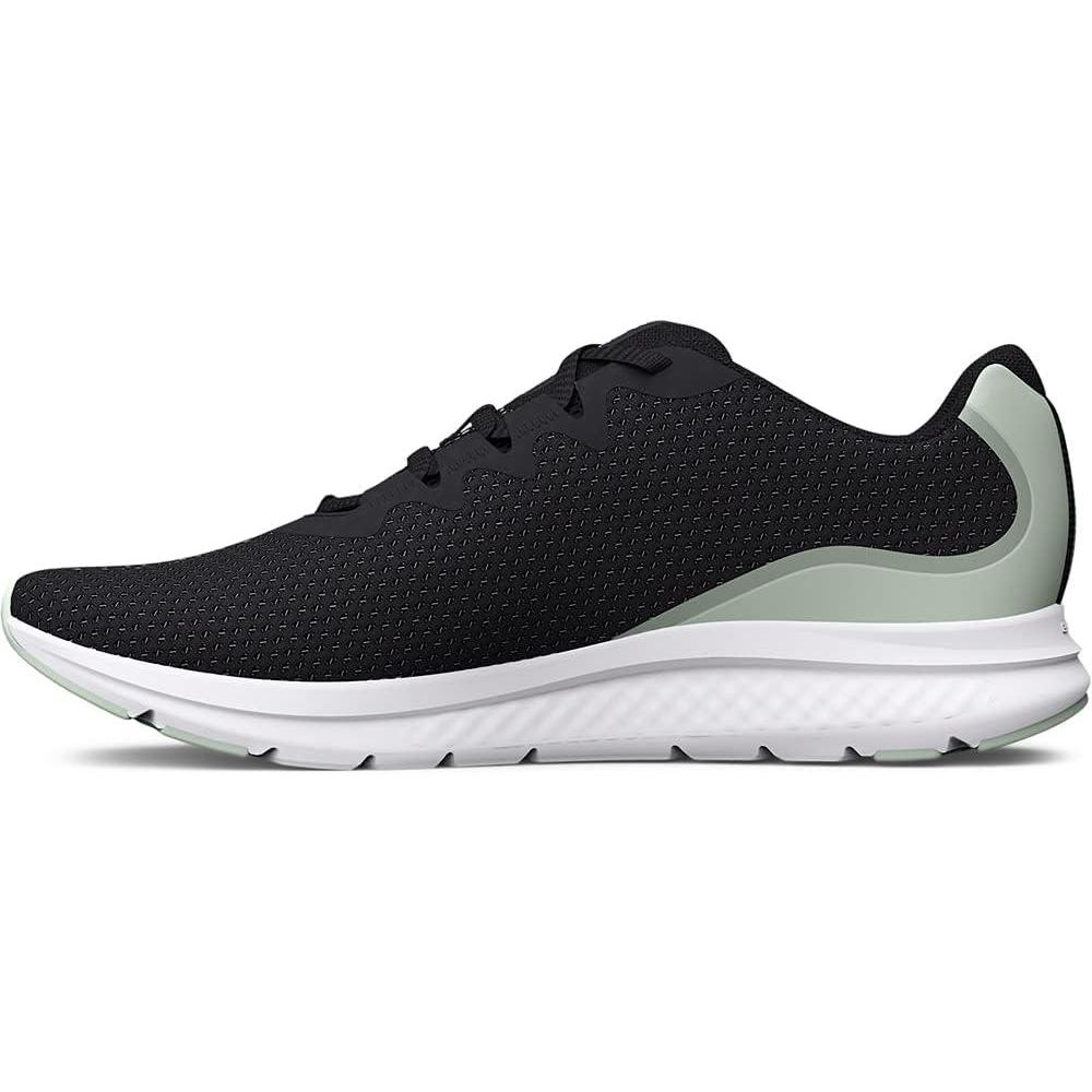 imageUnder Armour Womens Charged Impulse 3 Running Shoe106 Jet GrayIllusion GreenIllusion Green