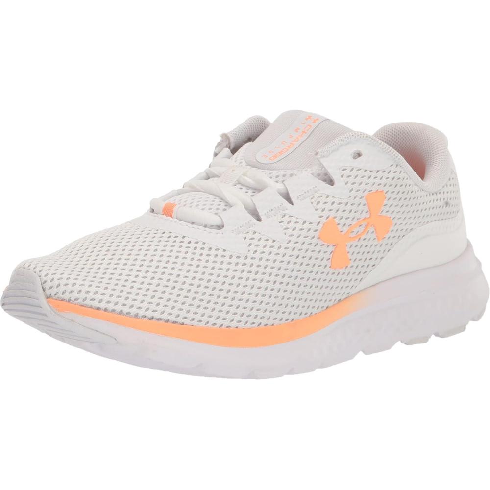 imageUnder Armour Womens Charged Impulse 3 Running ShoeWhiteWhiteOrange Tropic