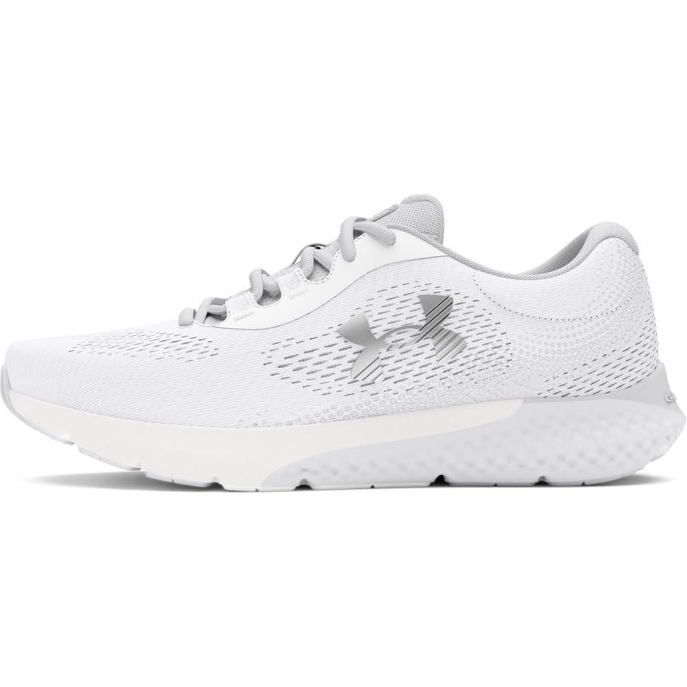 imageUnder Armour Womens Charged Rogue 4 Sneaker100 WhiteHalo GrayMetallic Silver