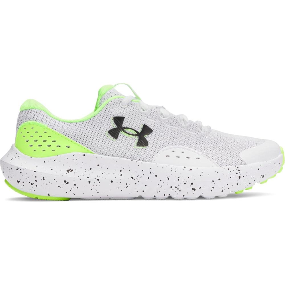 imageUnder Armour boys unisexchild Grade School Surge 4104 WhiteHyper GreenBlack