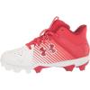 imageUnder Armour BabyBoys Leadoff Mid Junior Rubber Molded Baseball Cleat ShoeRed