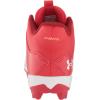 imageUnder Armour BabyBoys Leadoff Mid Junior Rubber Molded Baseball Cleat ShoeRed