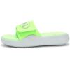 imageUnder Armour Boys Ignite Pro 8 Slide Sandal011 Mod GrayHyper GreenReflective