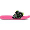 imageUnder Armour Girls Ignite Select Slide Sandal600 Fluo PinkBlackWhite