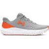 imageUnder Armour Mens Charged Surge 4 Sneaker104 Mod GrayWhiteTeam Orange