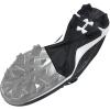 imageUnder Armour Mens Harper 8 Mid Rm Baseball Shoe001 BlackBlackMetallic Silver