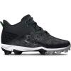 imageUnder Armour Mens Harper 8 Mid Rm Baseball Shoe001 BlackBlackMetallic Silver