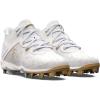 imageUnder Armour Mens Harper 8 Mid Rm Baseball Shoe100 WhiteWhiteMetallic Gold
