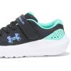 imageUnder Armour UnisexChild Pre School Surge 4 Alternate Closure Running Shoe004 BlackComet GreenVirtual Violet
