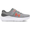 imageUnder Armour UnisexChild Pre School Surge 4 Alternate Closure Running Shoe100 Mod GrayCastlerockPhoenix Fire