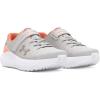 imageUnder Armour UnisexChild Pre School Surge 4 Alternate Closure Running Shoe102 Distant GrayFlare OrangeMetallic Silver
