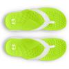 imageUnder Armour Womens Ignite Pro Marbella Flip Flop Slide Sandal102 WhiteWhiteHighvis Yellow
