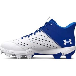 imageUnder Armour BabyBoys Leadoff Mid Junior Rubber Molded Baseball Cleat ShoeRoyal