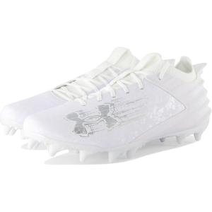 imageUnder Armour Mens Blur Smoke Suede 20 Mc Football Shoe101 WhiteWhiteMetallic Silver