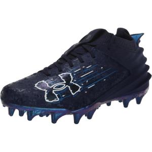 imageUnder Armour Mens Blur Smoke Suede 20 Mc Football Shoe401 Midnight NavyPhoton BlueMidnight Navy