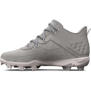 imageUnder Armour Mens Harper 8 Mid Rm Baseball Shoe101 Baseball GrayBaseball GrayHalo Gray