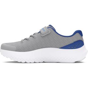 imageUnder Armour UnisexChild Pre School Surge 4 Alternate Closure Running Shoe101 Mod GrayTech BlueHorizon Blue