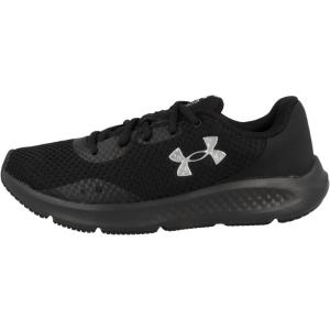 imageUnder Armour Womens Charged Pursuit 3 Running ShoeBlackBlackMetallic Silver