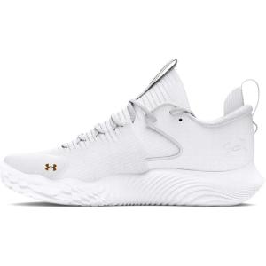 imageUnder Armour Womens Flow Ace Low Volleyball Shoe100 WhiteWhiteMetallic Gold