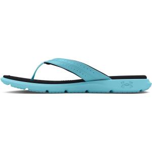 imageUnder Armour Womens Ignite Pro Marbella Flip Flop Slide Sandal400 Sky BlueSky BlueBlack