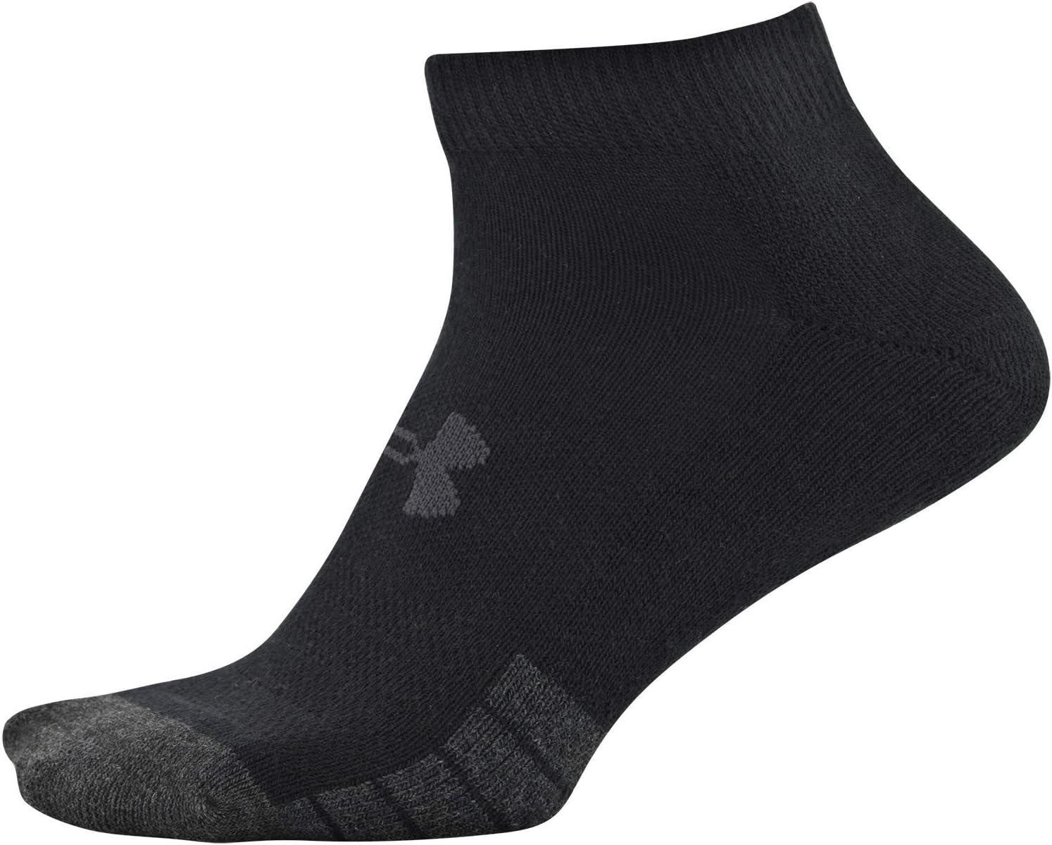 imageUnder Armour Adult Performance Tech Low Cut Socks 3 and 6 PackBlack 3pairs