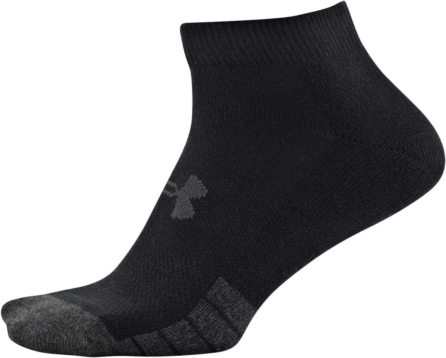 imageUnder Armour Adult Performance Tech Low Cut Socks 3 and 6 PackBlack 6pairs