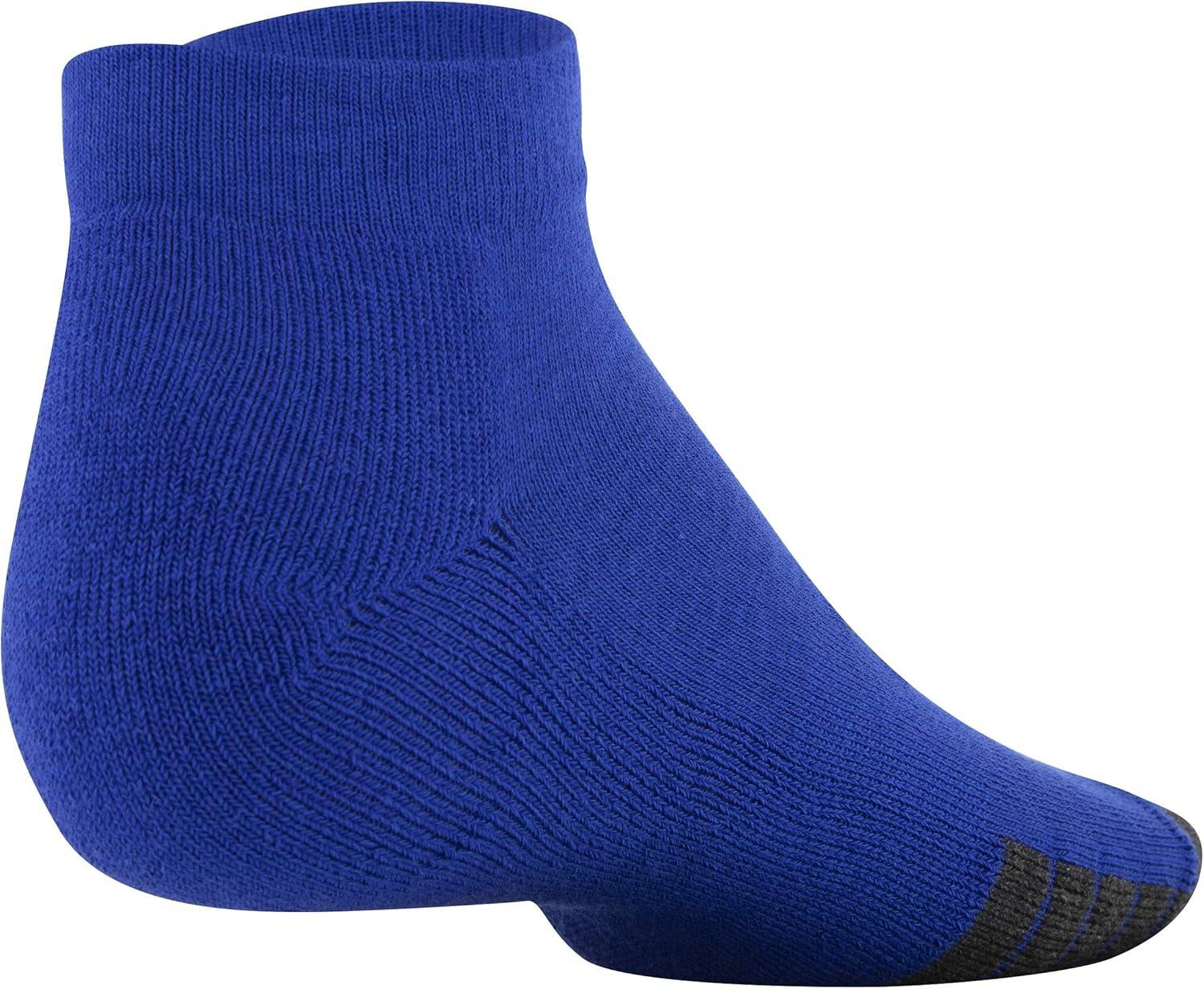 imageUnder Armour Adult Performance Tech Low Cut Socks 3 and 6 PackRoyal Assorted 3pairs