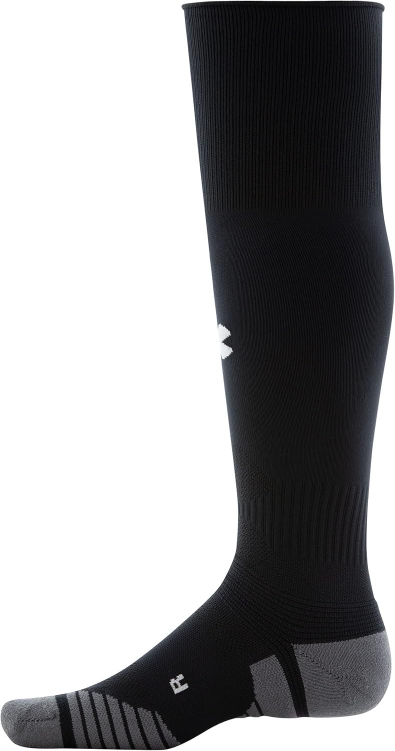 imageUnder Armour Adult Soccer OverTheCalf SocksBlackGraphiteWhite