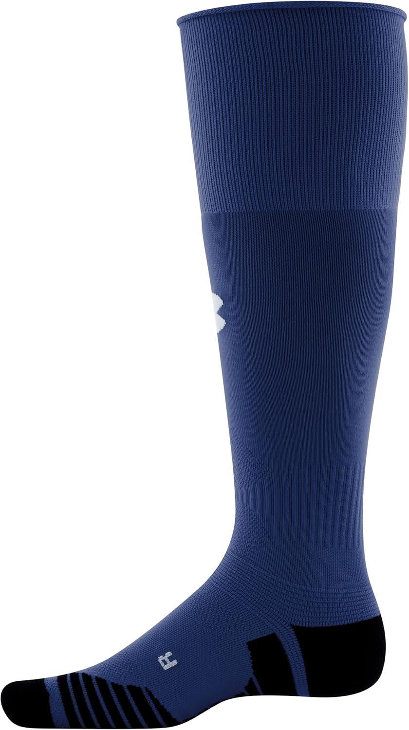 imageUnder Armour Adult Soccer OverTheCalf SocksMidnight NavyGraphiteWhite
