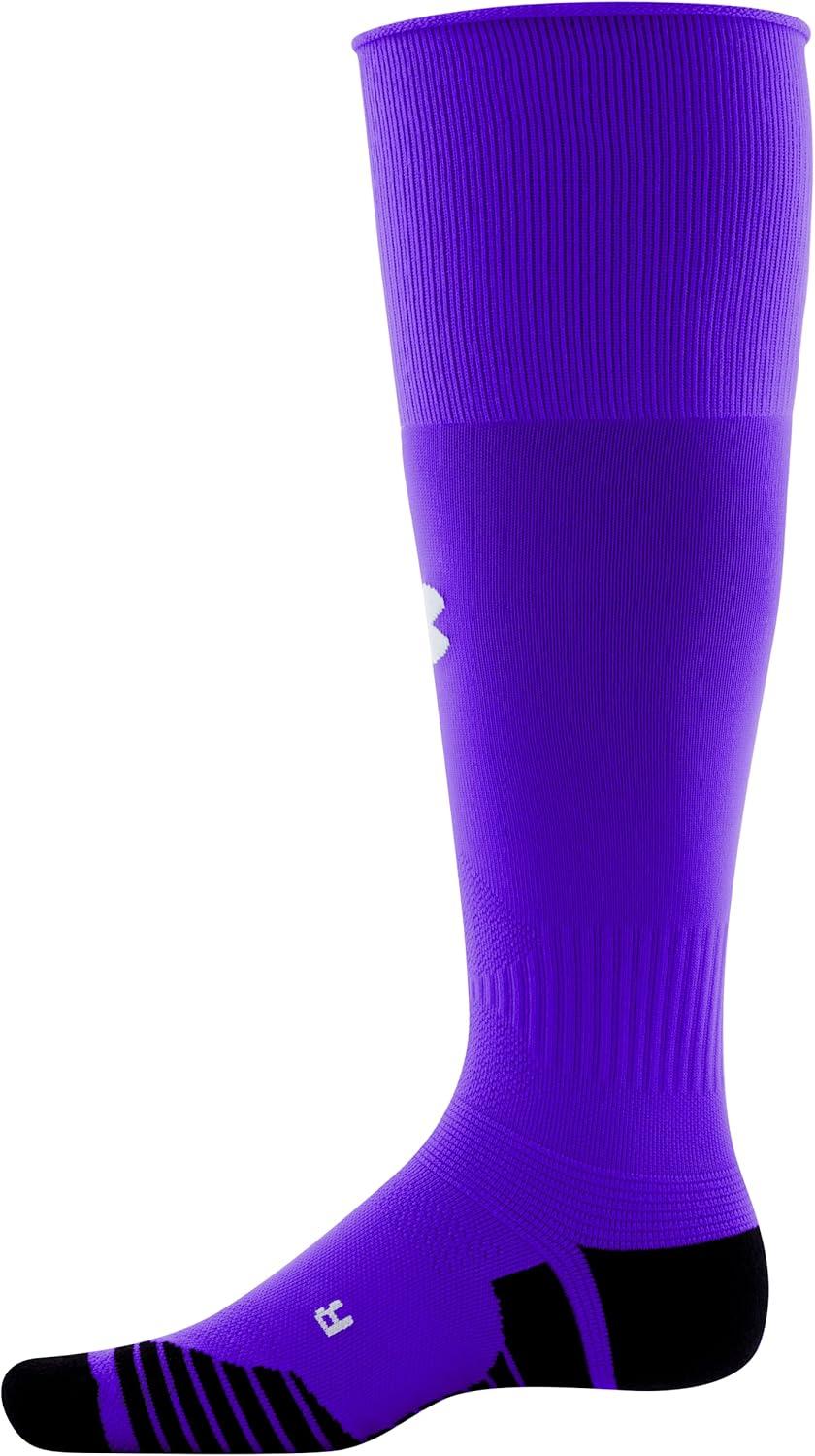 imageUnder Armour Adult Soccer OverTheCalf SocksPurpleBlackWhite