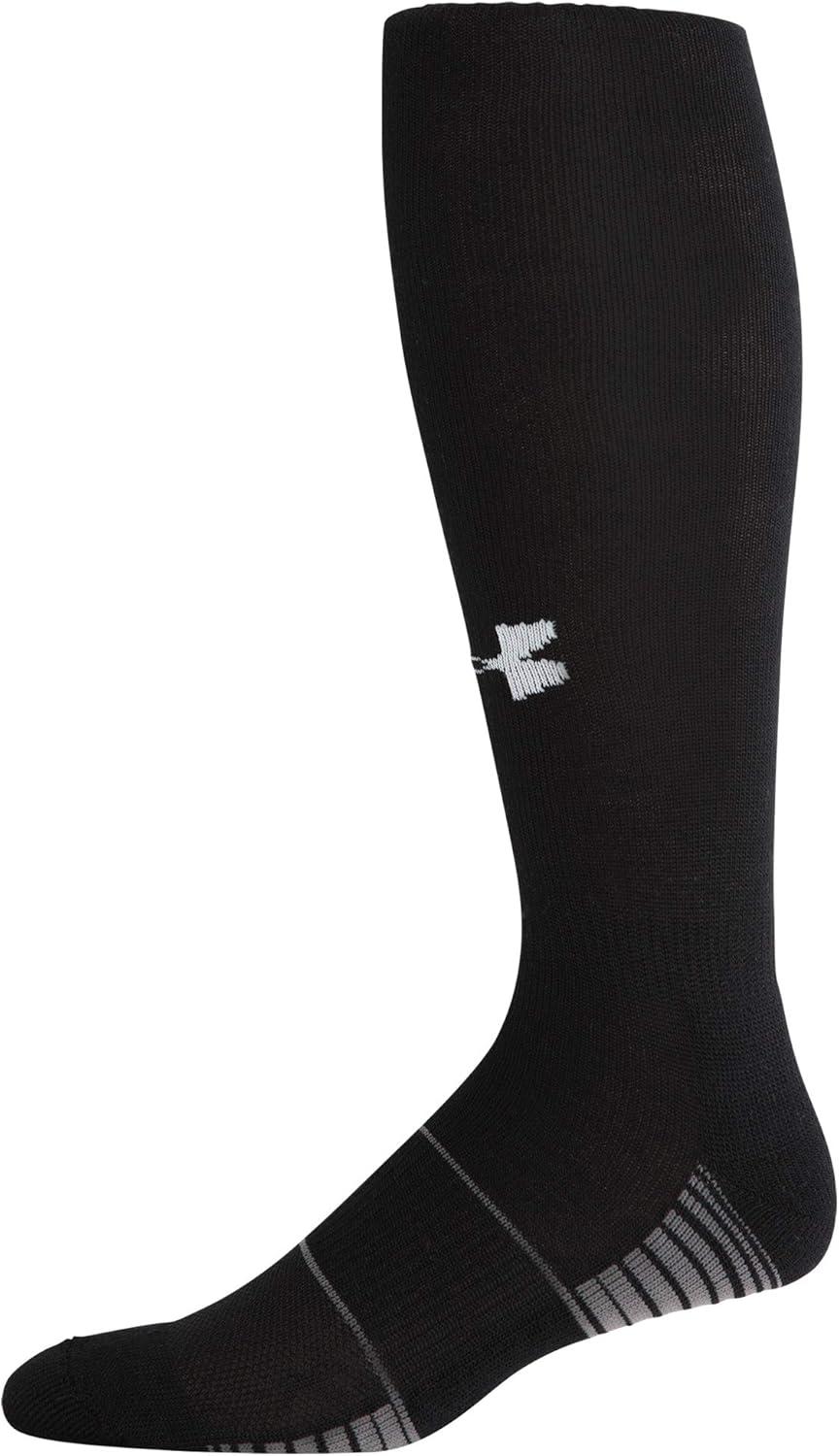 imageUnder Armour Adult Team OverTheCalf Socks 1PairBlack White