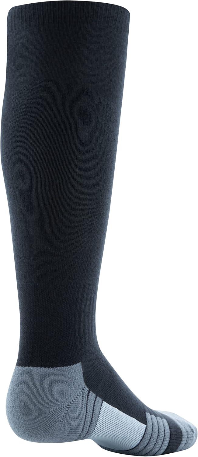 imageUnder Armour Adult Team OverTheCalf Socks 1PairBlackGraphiteWhite